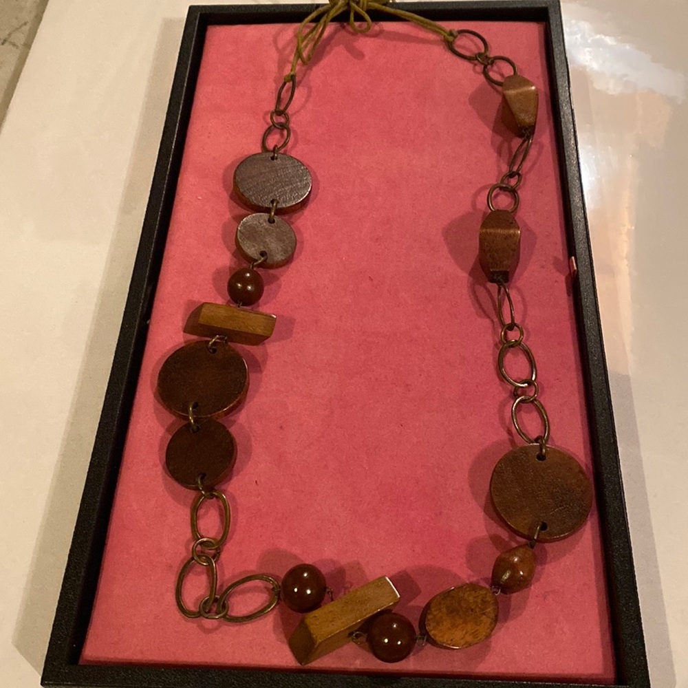 Modern Wooden necklace